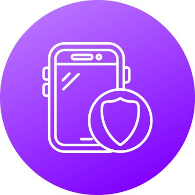 Cep telefonu simgesi, vektör illüstrasyonu