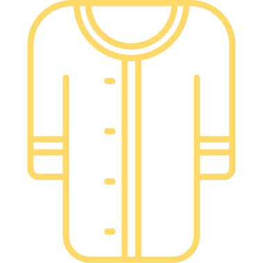 Kıyafetlerin vektör çizimi modern simge