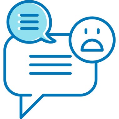 Konuş. Web simgesi basit illüstrasyon