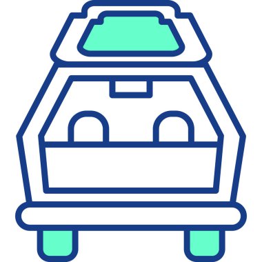 Yemek. Web simgesi basit illüstrasyon