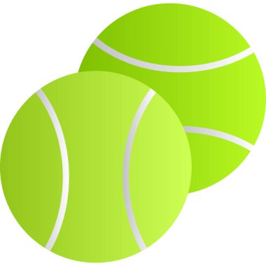 Tenis topu ikonu. Web için top vektör simgelerinin düz çizimi.
