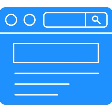 tarayıcı web arayüzü simgesi düz biçimli