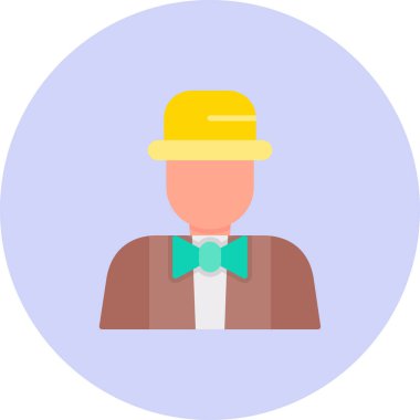 avatar erkek simgesi düz stil