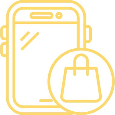 çanta alışverişi ekommerce simgesi