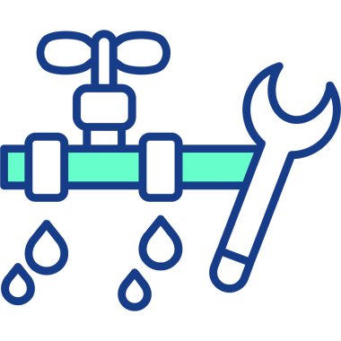 İngiliz anahtarı ve tornavida vektör simgesi