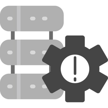 Modern b 'nin vektör illüstrasyonu vites simgesinden yoksun