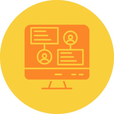 Web simgesi, vektör illüstrasyonu