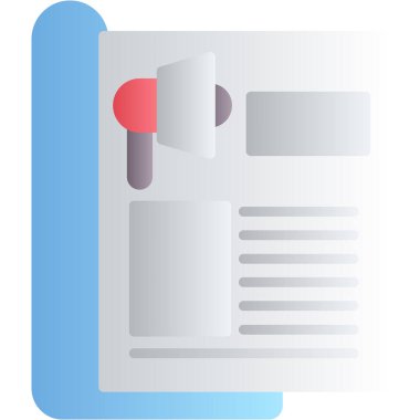 Kırmızı kurdeleli bir belgenin vektör simgesi