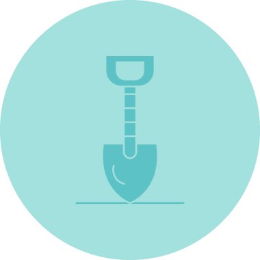 kürek simgesi vektör illüstrasyonu