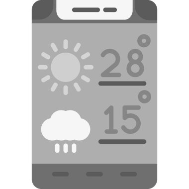 hava tahmini takvim simgesi katı biçimde