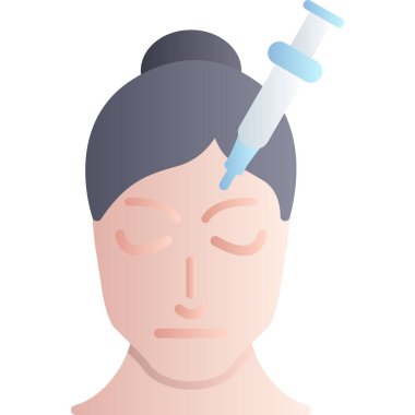 Enjeksiyon ikonu vektör illüstrasyon tasarımı olan kadın