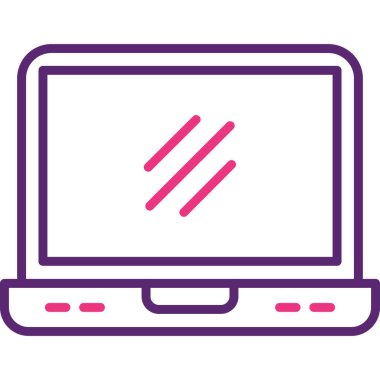 Bilgisayar. Web simgesi basit illüstrasyon