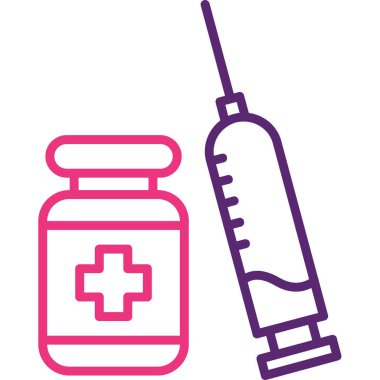 Tıbbi ve tıbbi konsept ikonu. vektör illüstrasyonu