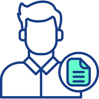 Vektör Adam Simgesi illüstrasyonu