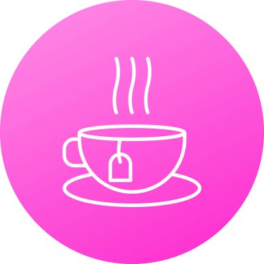 Bardak. Web simgesi basit illüstrasyon