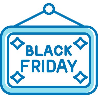 Kara Cuma simgesinin vektör illüstrasyon tasarımı