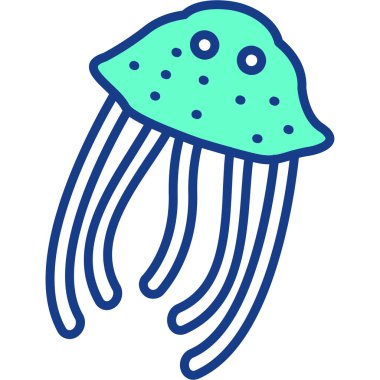 Ahtapot. Web simgesi basit illüstrasyon