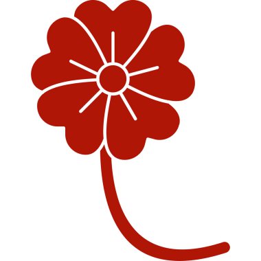 Çiçek ikonu vektör illüstrasyonu. Çiçek işareti ve ağ sembolü.