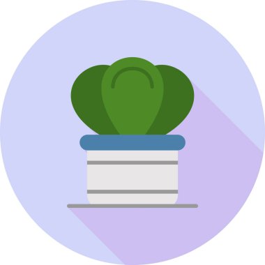 Kaktüs. Web simgesi basit illüstrasyon