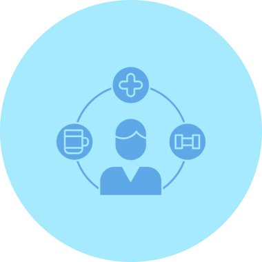 eşsiz kullanıcı vektör çizgisi simgesi