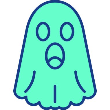 Hayalet. Web simgesi basit illüstrasyon