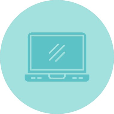 Bilgisayar. Web simgesi basit illüstrasyon