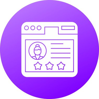 Kartvizit. Basit simge