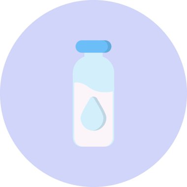 Bir şişe su ikonunun vektör çizimi