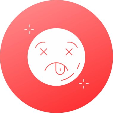 Emoji simge simgesi düz bir şekilde