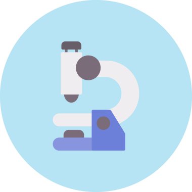 Mikroskop. Web simgesi basit illüstrasyon