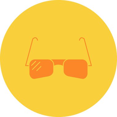 Güneş gözlüğü. Web simgesi basit illüstrasyon
