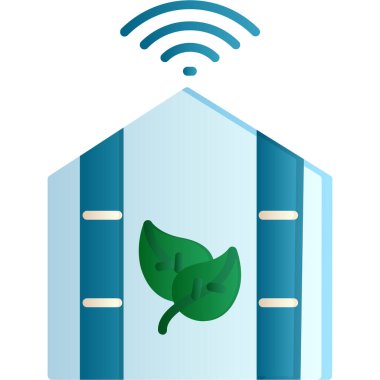 akıllı ev ikonu. Web için akıllı ev vektör simgelerinin düz çizimi