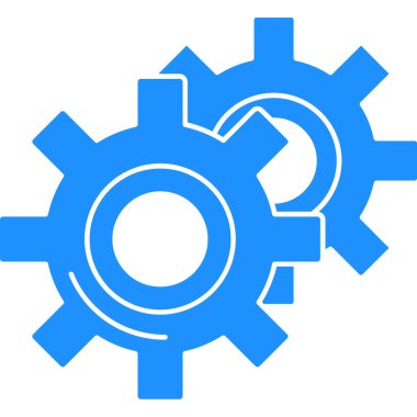 dişli simgesi, vektör çizimi