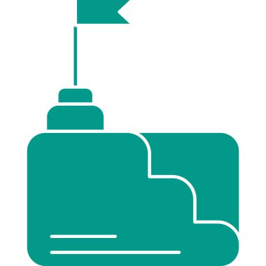 Boya silindiri. Web simgesi basit illüstrasyon