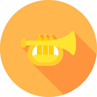 Müzik. Web simgesi basit illüstrasyon