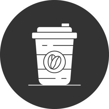 kahve fincanı simgesi, vektör illüstrasyonu