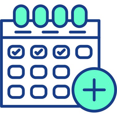 Takvim. Web simgesi basit illüstrasyon