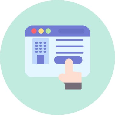 iş web simgesi basit illüstrasyon