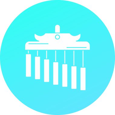 Eşsiz Japon fener kabartma vektör simgesi