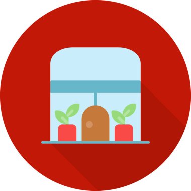 Kırmızı bir alışveriş sepetinin vektör çizimi