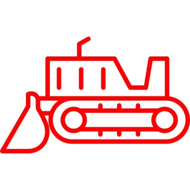 kırmızı çizgi simgesi, vektör çizimi