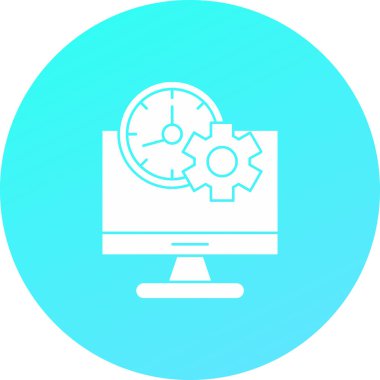 Vektör illüstrasyonu, izleyici simgesi arkaplanı