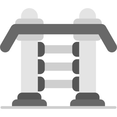 Köprü simgesi vektör illüstrasyonu