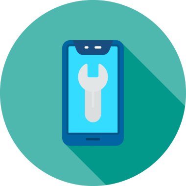 Mobil onarım vektör simgesi