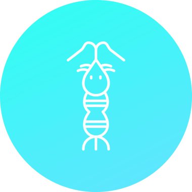 Şirin bir simgenin vektör illüstrasyonu