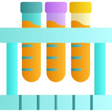 Bilim test tüpleri vektör illüstrasyonu