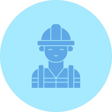 İtfaiyeci. Web simgesi basit illüstrasyon