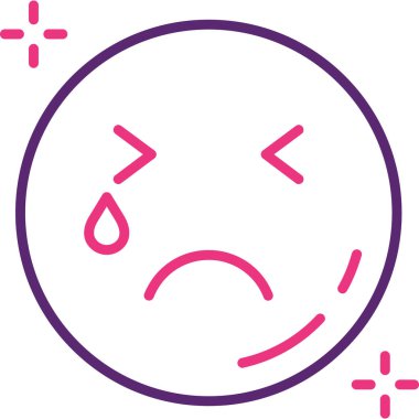 Üzgün simge simgesi. üzgün vektör simgelerini özetle