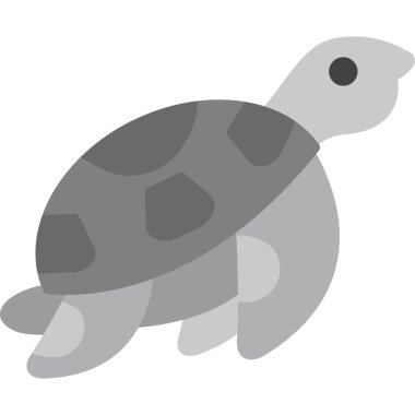 Kaplumbağa ikonu. Vektör İllüstrasyonu.