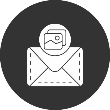 zarf e- posta simgesi vektör illüstrasyonu